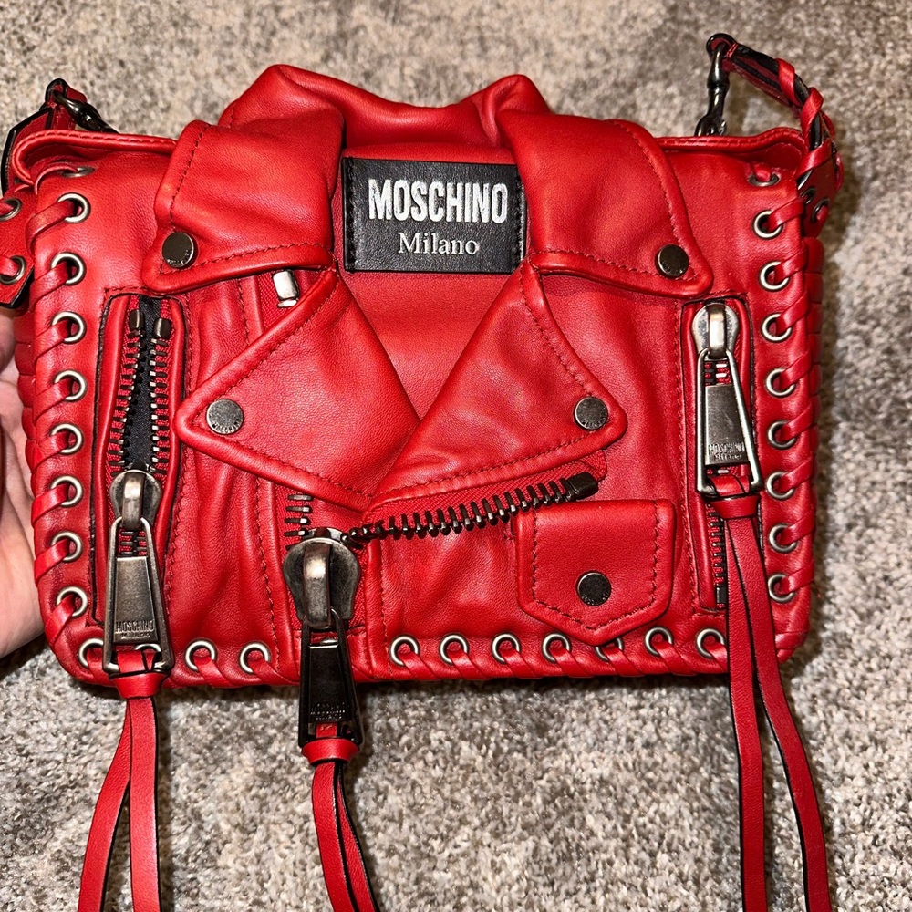 Moschino Milano Motorjacket bag